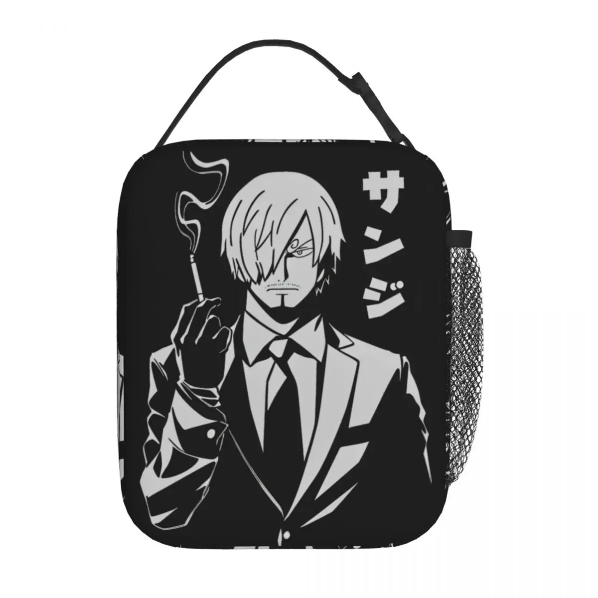 Sanji Vinsmoke One Piece Insulated Lunch Bag Portable Meal Container Cooler Bag Lunch Box Tote Office Picnic Food Handbags