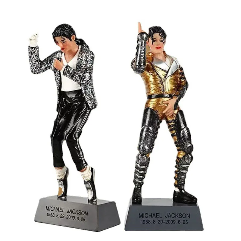 Michael Jackson Classic Stage Figurine Resin Ornament Singer Collectible Decor Gift Desktop Decoration Music Fan Gift Home Decor