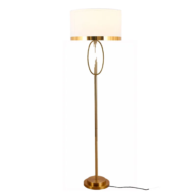 

Light luxury post-modern metal wind creative living room coffee table study floor lamp