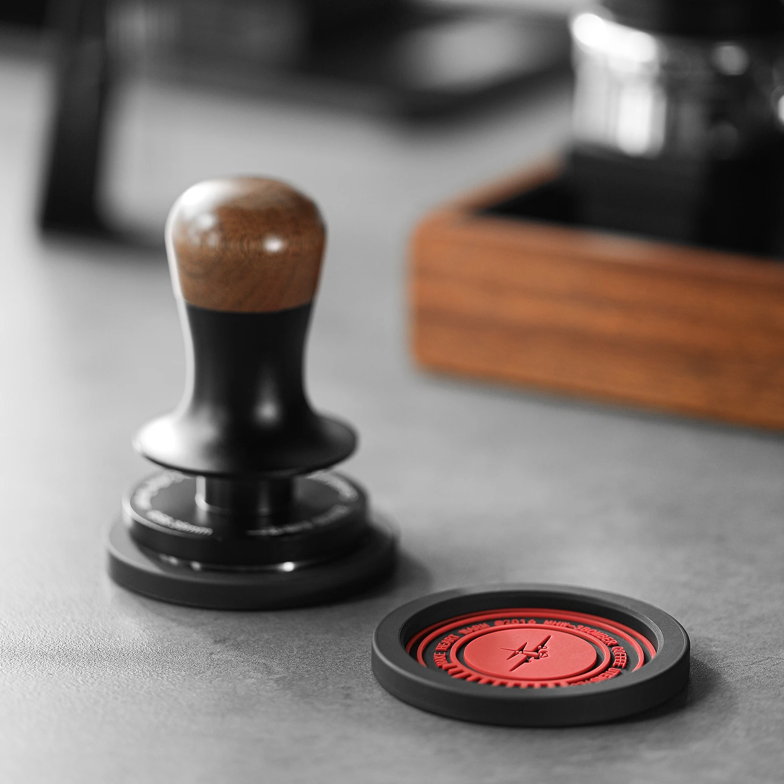 Tapete de silicone para calcadeira de café, não escaldante, moka, tapete de armazenamento para barista, drenagem de prato, acessórios de cozinha para 