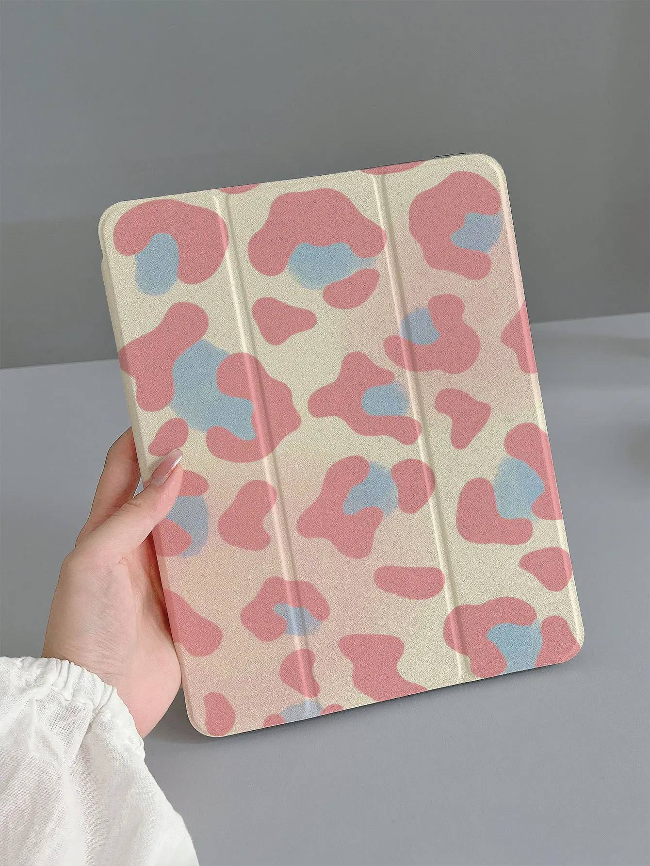 Pink Leopard Print Tablet Protective Case, Suitable for iPad Protective Case Ipad7/8/9 Tablet Case 2022 Apple Air5/4/3 Ninth Generation 10.2 70% off Pro11 Full Cover 2024Mini 7 New Model Air6/Ipad Tenth Generation Prot