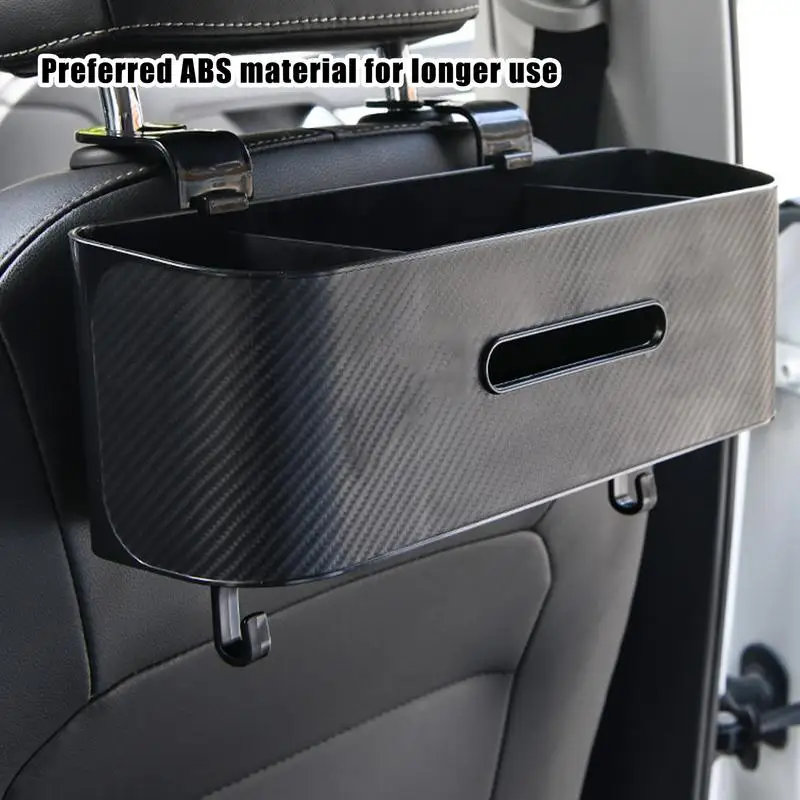 Multifunctional Car Seat Back Storage Box Tissue Box For Car Large Capacity Organizer For Truck RV Backseat Napkin Holder