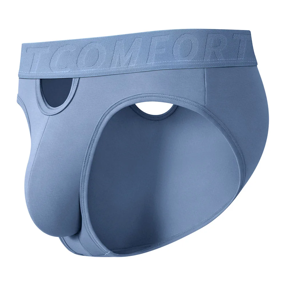 

Men Soft Skin-friendly Briefs Hollow Sissy Bulge Pouch T-Back Japanese Thongs Breathable Soft Underwear For Man Panties Fashion