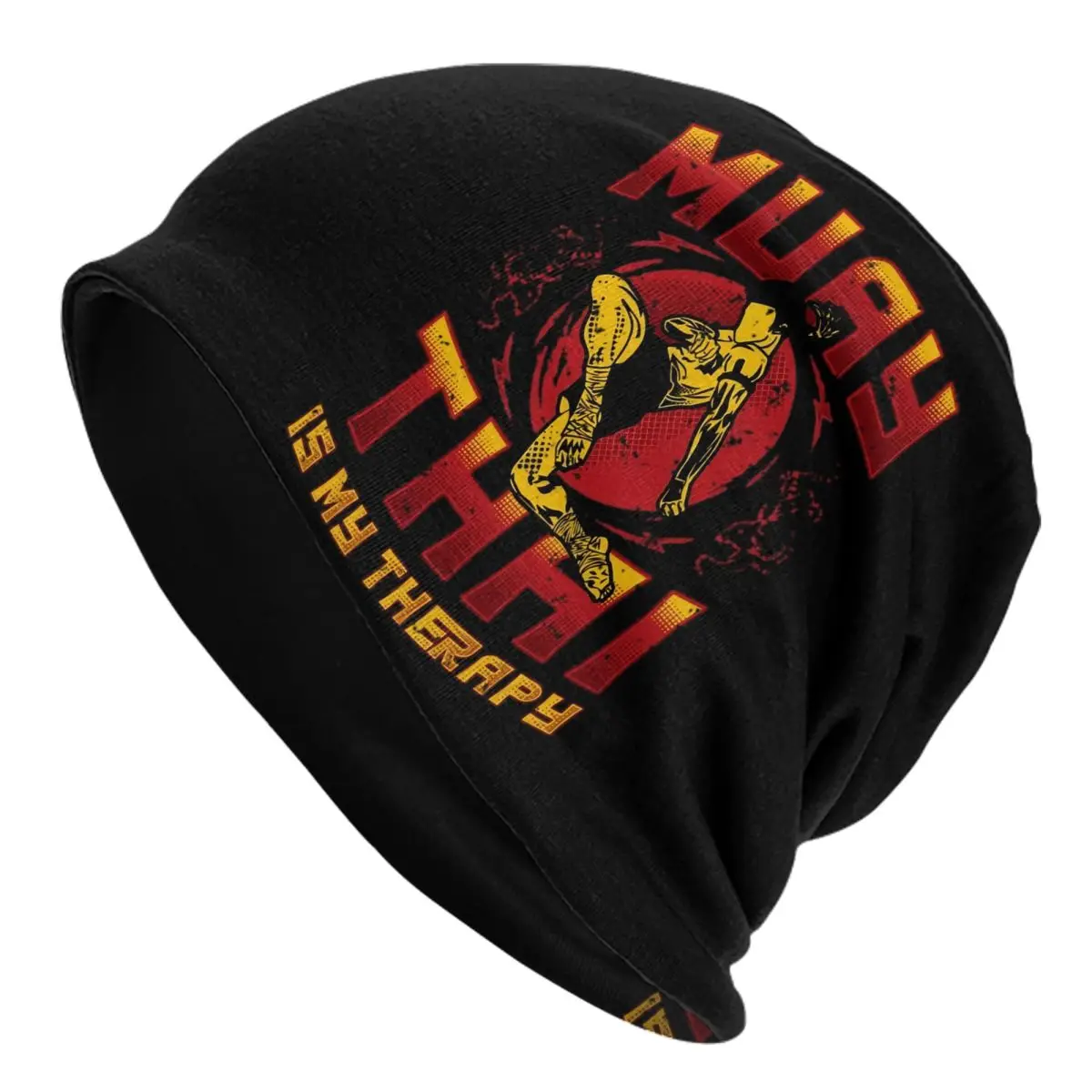 Men Women Muay Thai Martial Art Winter Beanie Skullies Outfits Boxing Lover Gift Bonnet Knitting Hats Unique Design Warm Caps