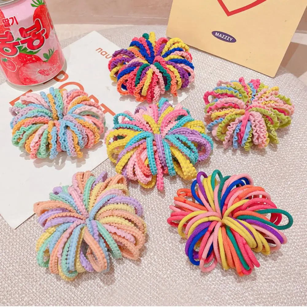 1~4PCS Hair Accessory Seamless Headband 100 Pieces/set Of Childrens And Hair Bands Tie A Hair Loop Hair Ropes/rubber Bands