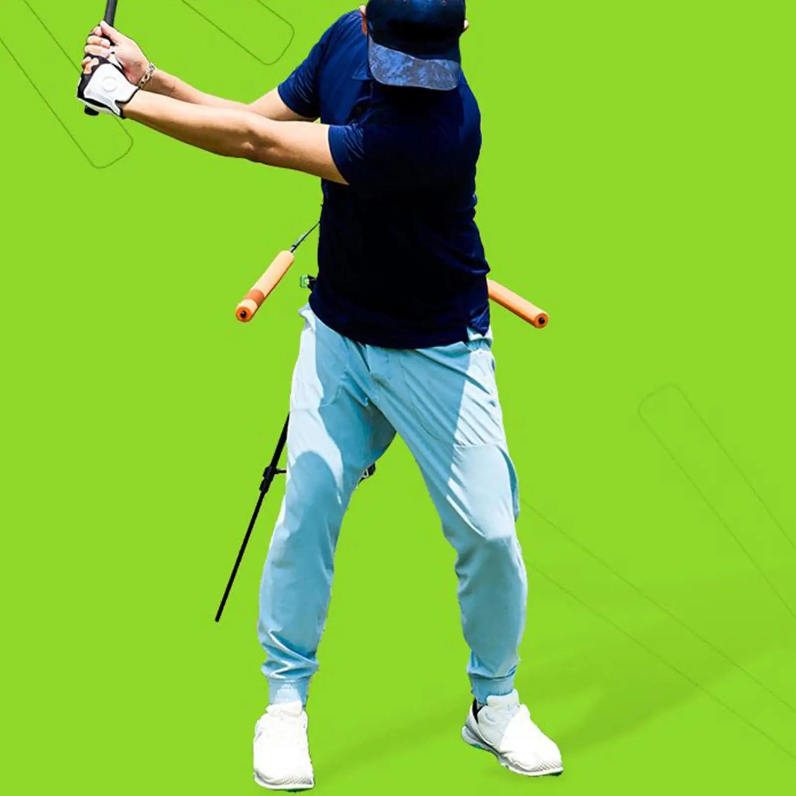 

Помощь для гольфа, регулируемые на 360 градусов выравнивающие стержни, штатив, подставка, держатель для смартфона для дома, разминка, дальность вождения, заднего двора