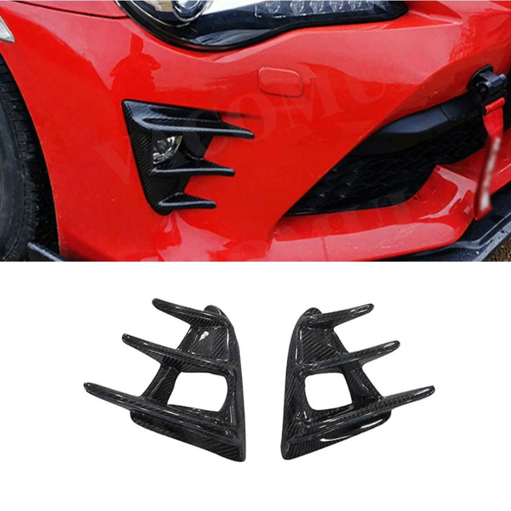 

VACOMUL Carbon Fiber Car Front Fog Light Lamp Frame Protection Wind Knife Trim Accessories For Toyota GT86 BRZ 2020-2025