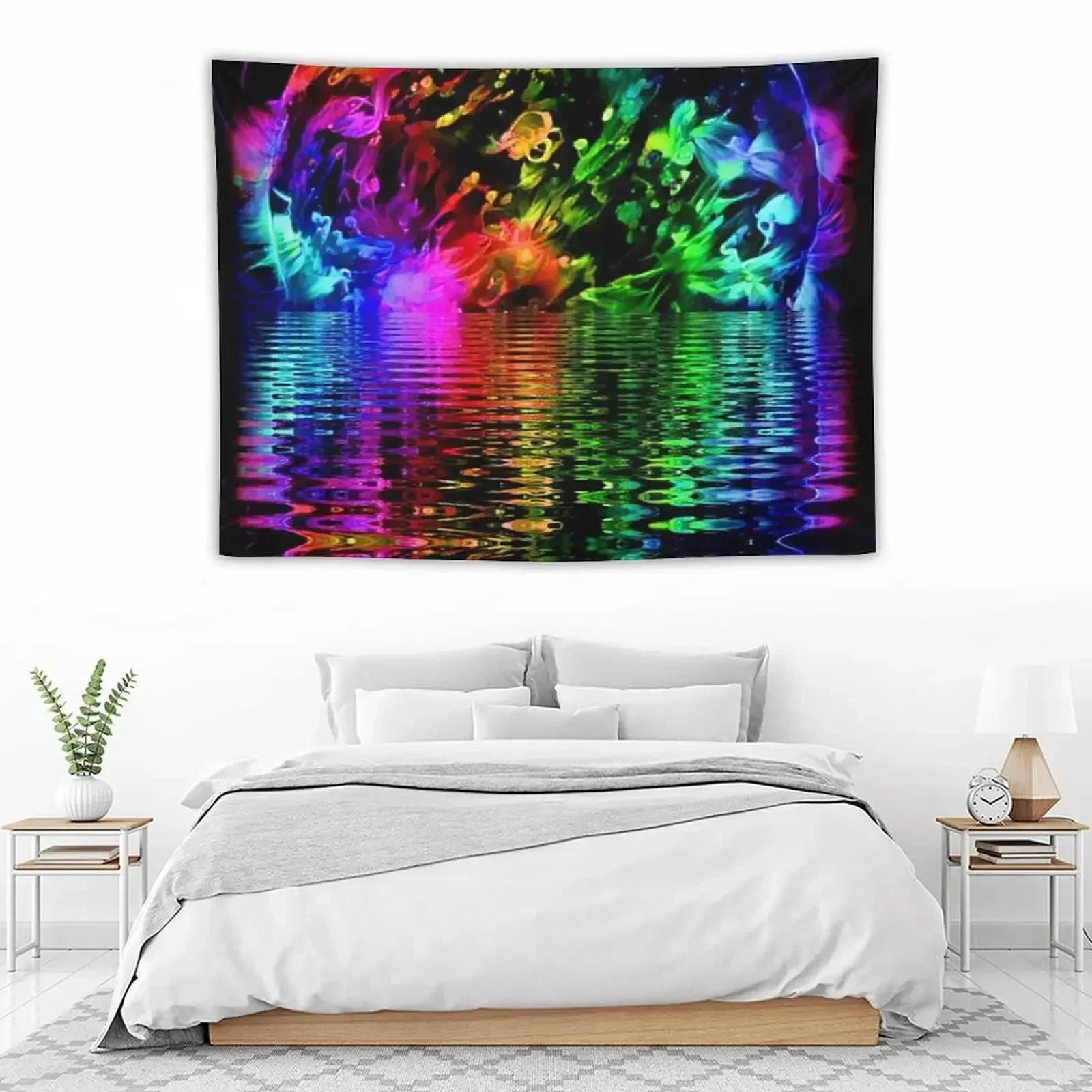 

Blacklight Solar Reflections Tapestry Aesthetic Decoration Room Decor Home Decoration Accessories Aesthetic Room Decors Tapestry