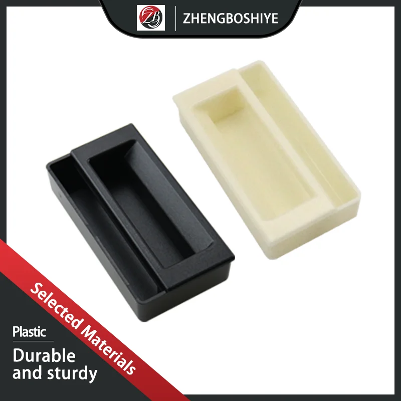 

Combination Plastic Abs Two In One Handle, Rectangular Embedded With Screws To Fix Cabinet Electrical Box Handle