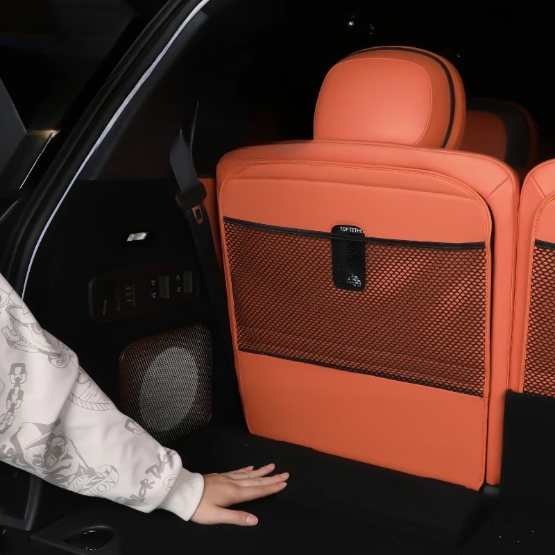 لمسند ظهر المقعد LYNK&CO 900 وسادة مضادة للركلة ملحقات حقيبة تخزين حماية صندوق السيارة المعدلة