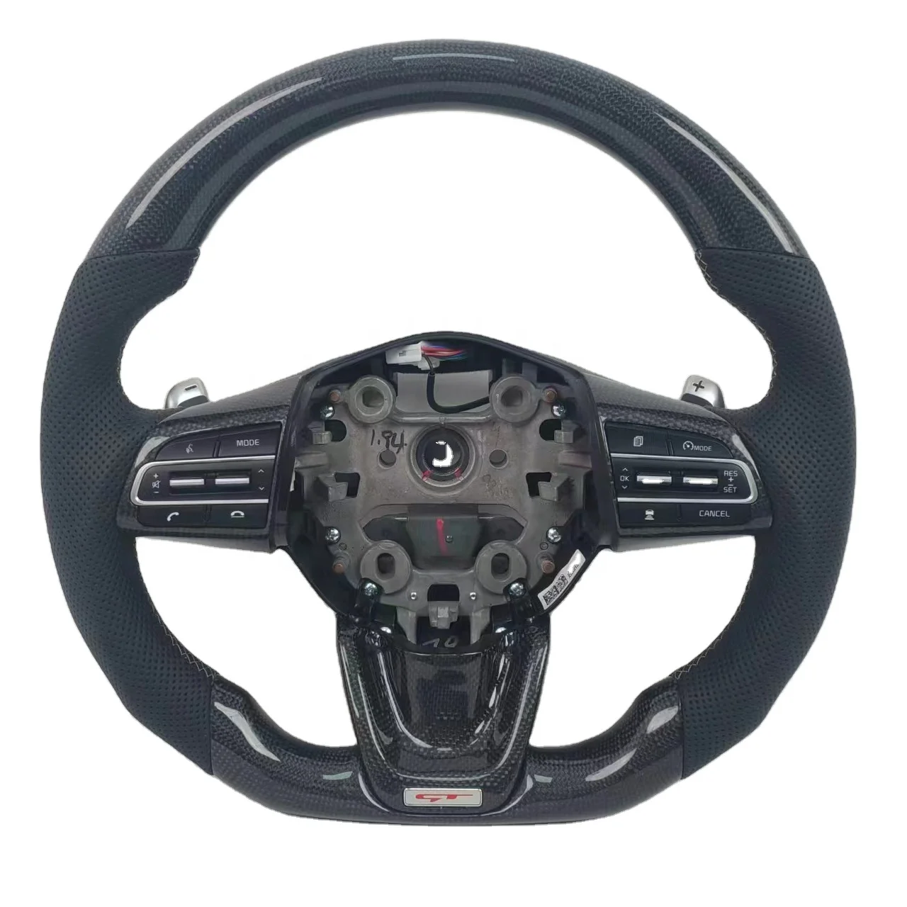 Ytcarbon for forte GT carbon fibre auto parts Premium Custom Real Carbon Fiber steering wheel