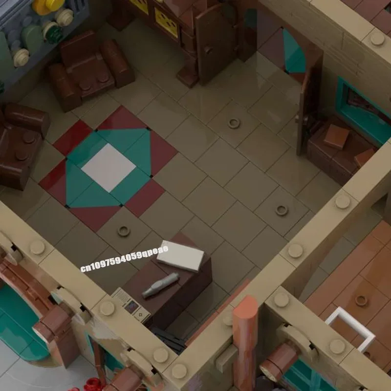 مدينة جديدة رائجة البيع عرض الشارع Moc وحدات أدوبي نزل وحدات نموذج لغز مخصص لتقوم بها بنفسك الأفكار الإبداعية لعبة طفل هدية عيد ميلاد