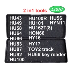 Lishi 2 w 1 HU43 HU49 HU64 HU66 HU83 HU87 HU92 HU100 HU100R HU101 HU162T8 HU56 HY16 HY17 HON66 TOY2 HYN11