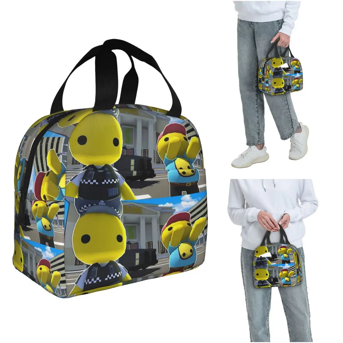 

Lunch Boxes Wobbly Life Online Game Insulated Lunch Bag for Women Cooler Thermal Food Box Tote Leakproof Lunch Boxes Container