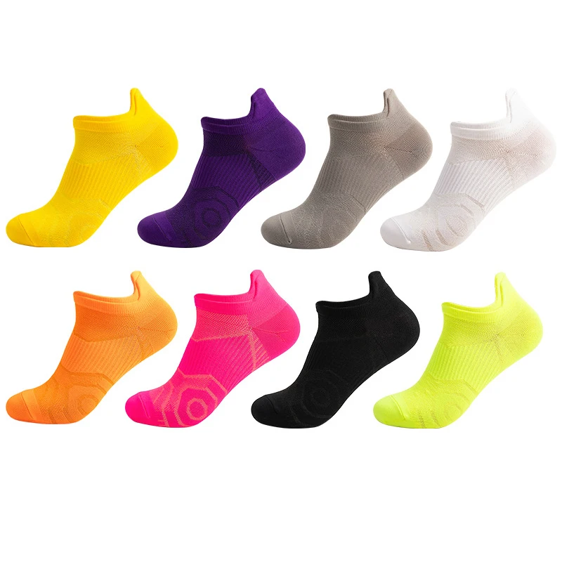 Professional Outdoor Sports Socks Summer Men Women Fitness Running Thin Socks Candy Color Short Breathable Quick Dry Boat Socks