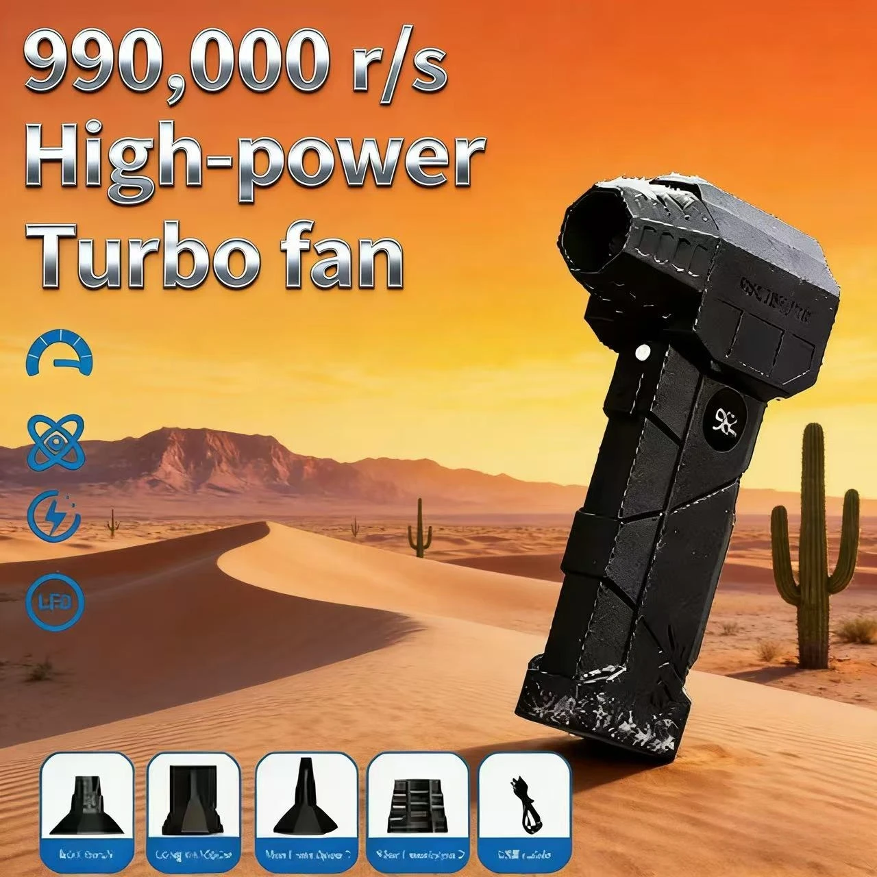 

НОВЫЙ бесщеточный турбовентилятор 2025 X5, 240 Вт, высокоскоростной портативный, 8000 мАч, перезаряжаемый, 57 м/с, Typhoon Wind Type-C, зарядный вентилятор для кемпинга