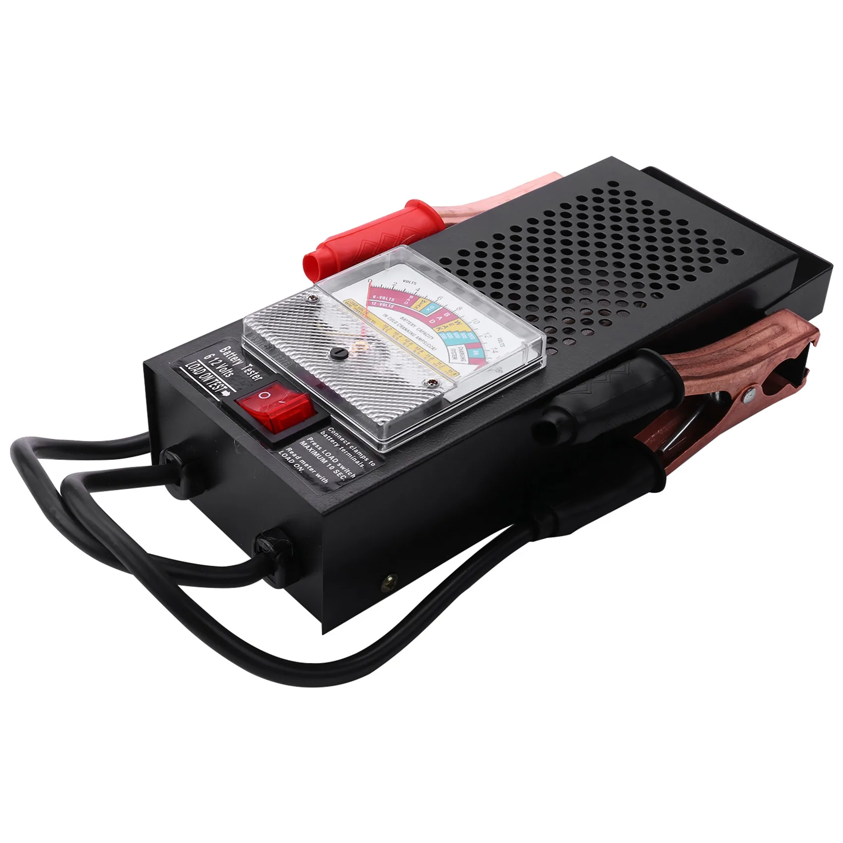 Probador de carga de batería, 100A, 12V, coche, 6V, Schumacher, 12 mecánicos, tipo camión