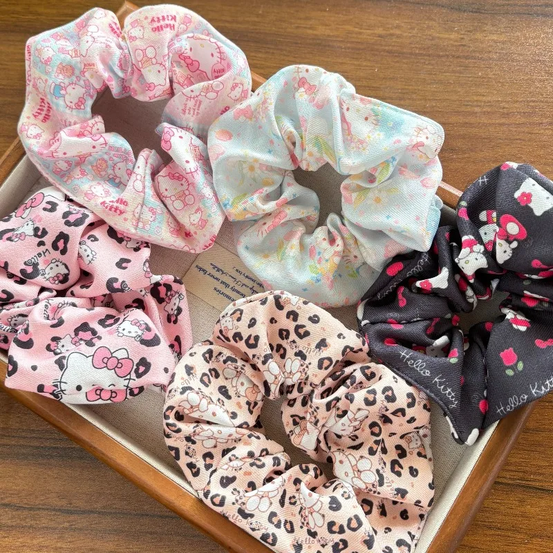 

Kawaii Sanrio Hello Kitty, резинка для волос, милые повязки на голову Маруко, головные уборы в стиле аниме, украшения для девочек, праздничные подарки на день рождения