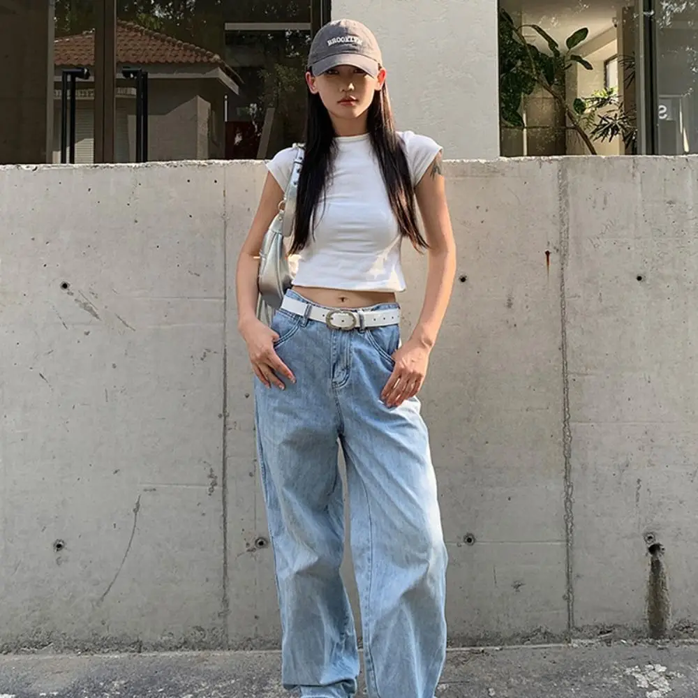 Eenvoudige Dames Pin Gesp Riem Veelzijdige Mode Zachte Leren Riem Taille