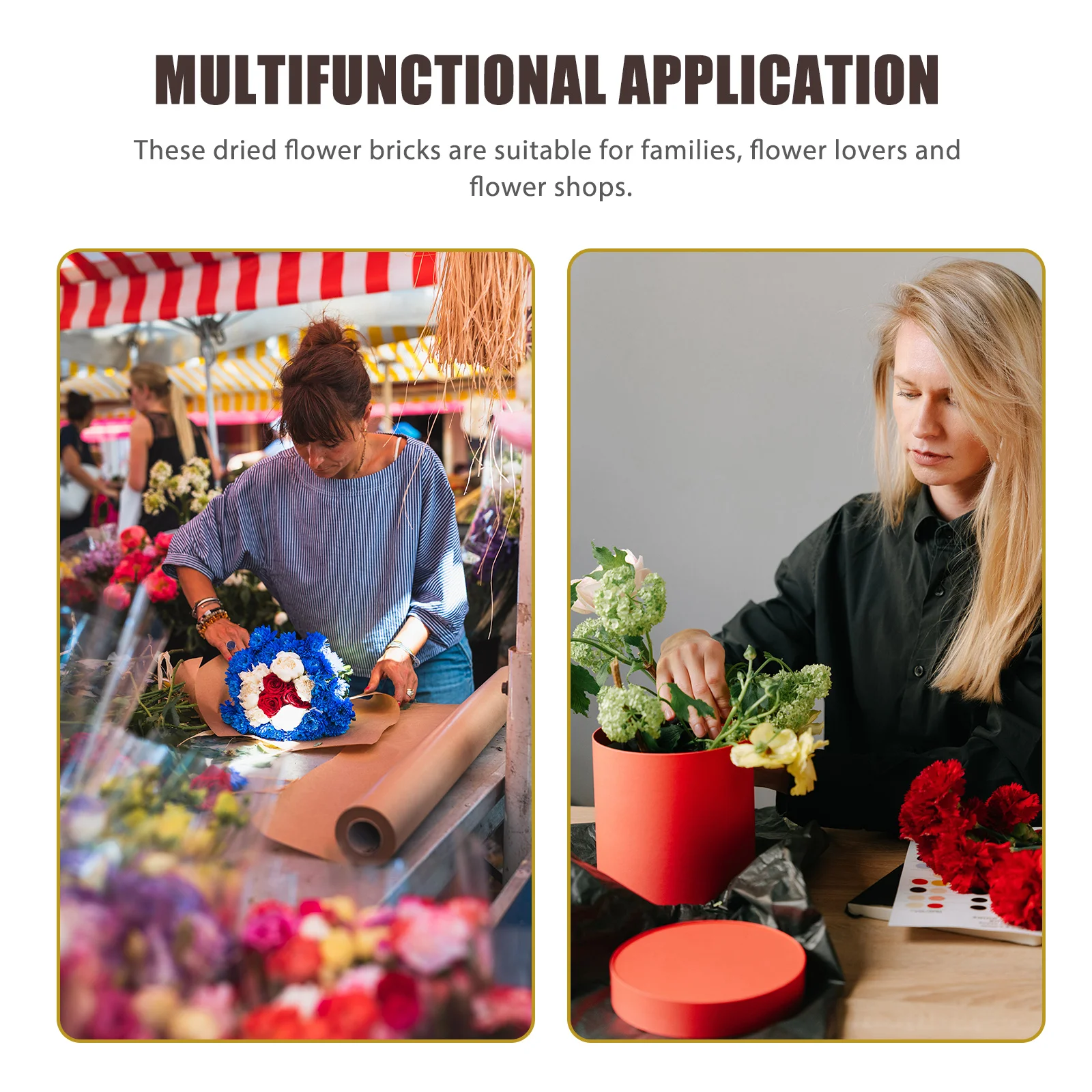 

4Pcs Premium Ecofriendly Dry Floral Brick Flower Arrangement Foam Accessories Safe for DIY Silk Artificial Flowers