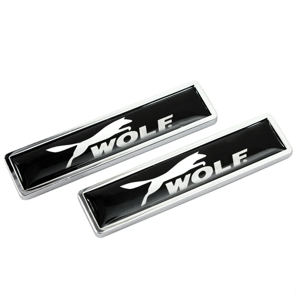 Car Stickers Rear Emblem for Ford Wolf Fiesta Focus Fusion Mk4 Explorer Ranger Kuga 2 Mondeo Maverick Smax F150 Auto Side Badge