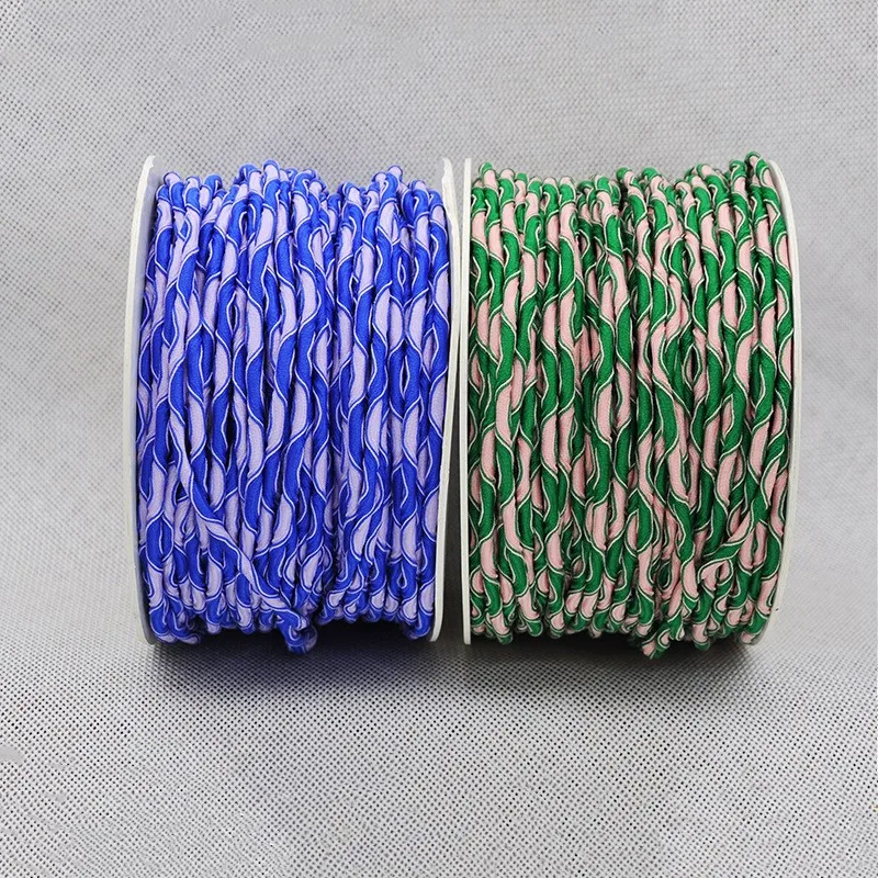 3mm 5Y Elastic Rope Colored Round Elastic Band For Clothing Shoelace Backpack Elastic Twisted Cords Garment Sewing Accessories