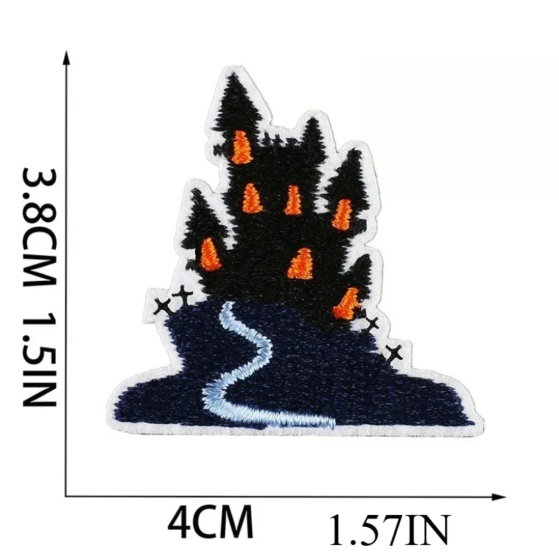 Замок-ужасов-тканевая-наклейка-с-вышивкой-наклейка-soul-bringer-наклейка-с-нашивкой-призрак-кошка-компьютерная-вышивка-этикетка-зомби-глава-для-мальчика