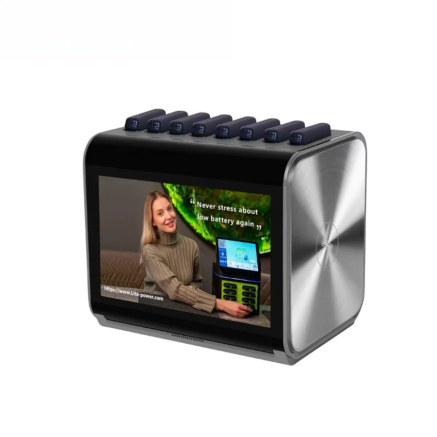 Trend Innovation Shared Mobile   Station Business 10-inch LCD  Bank Rental Service