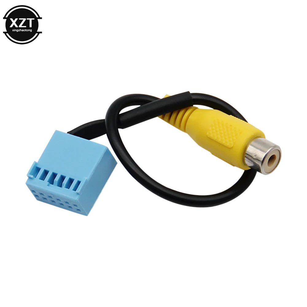 Cable adaptador de cámara de visión trasera para coche, conexión de vídeo para Skoda, Volkswagen, PQ, MIB, línea RCA