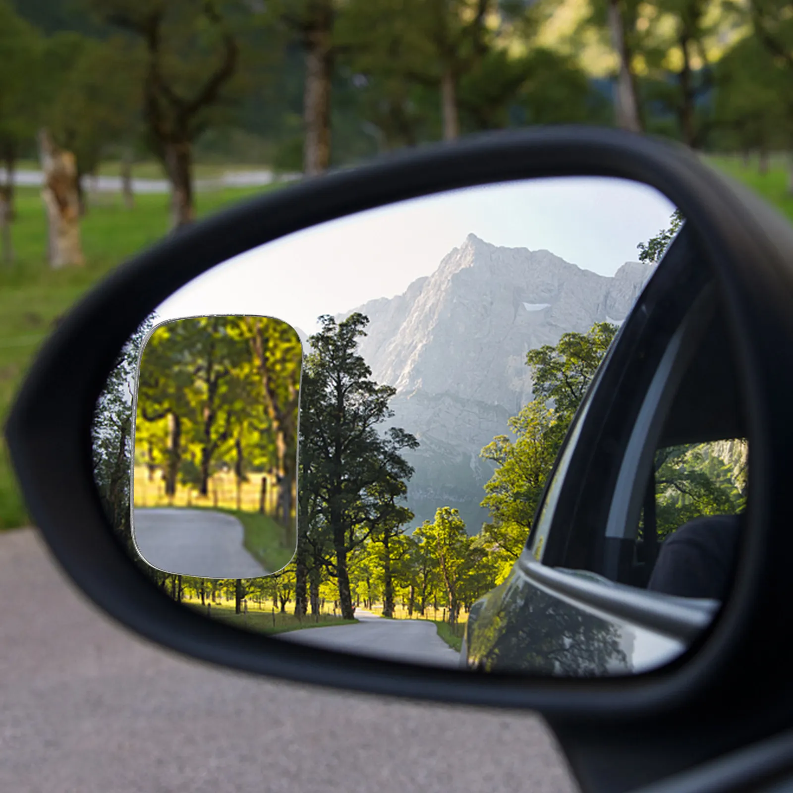 1Pair Adjustable Wide Angle Blind Spot Mirror for Cars Personalized Installation Rotating Design Broadens Field of View