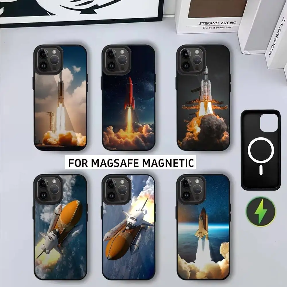 

Launch the rocket Phone Case For iPhone17,16,15,14,13,12,11 Plus,Pro Magnetic with Magsafe Wireless Charging