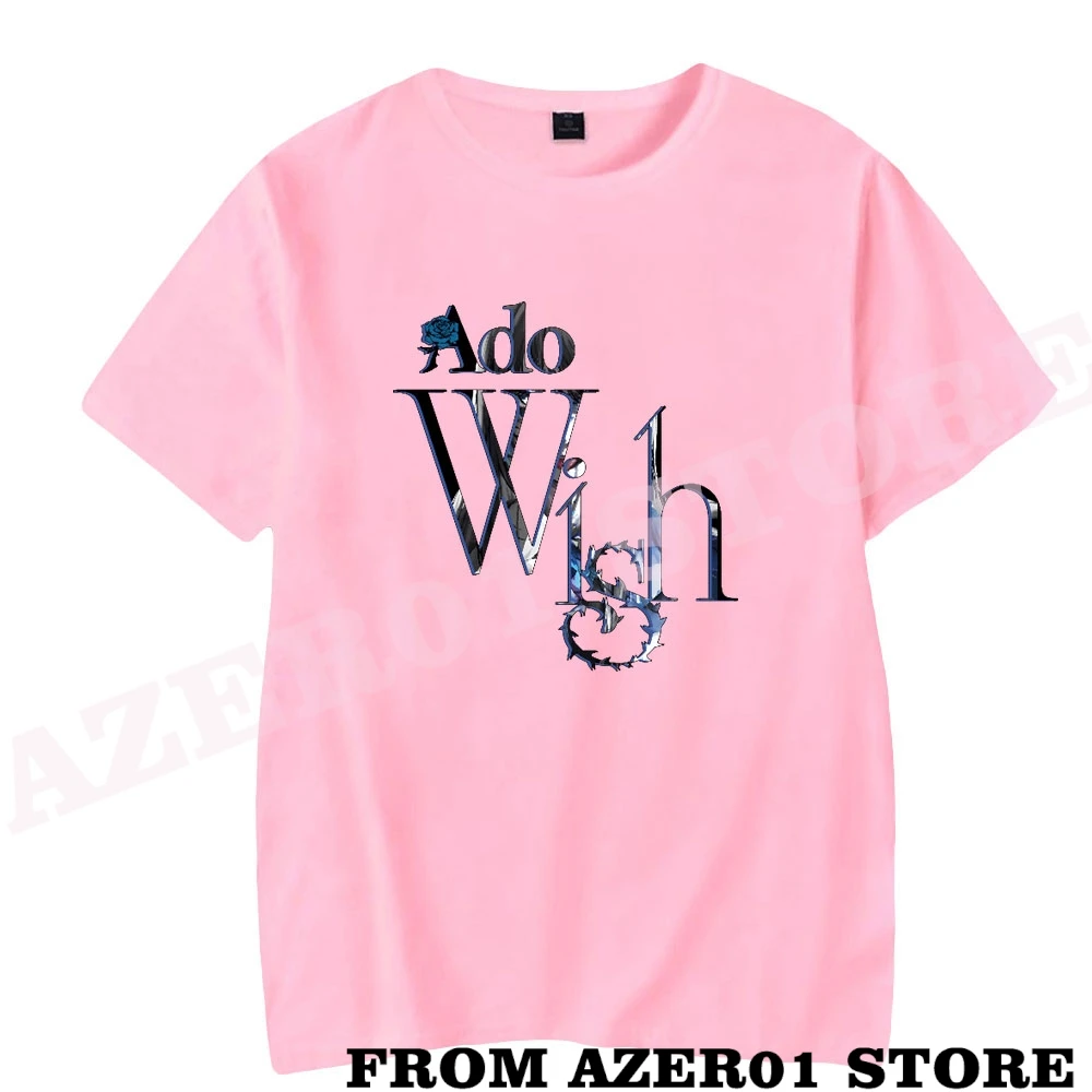 Ado Merch Wish Tour Logo t-Shirt stampa estate uomo/donna Streetwear Tshirt Shirt manica corta Tee