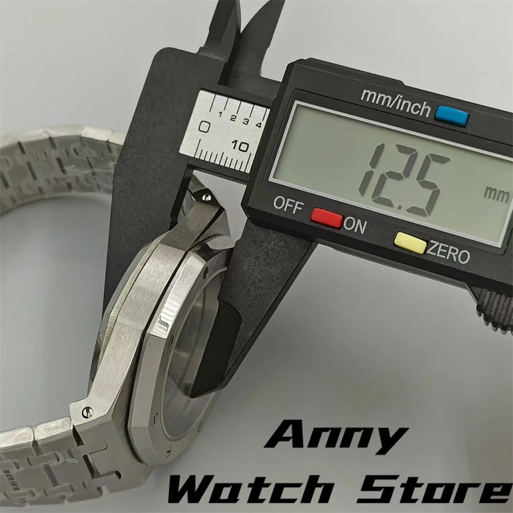 42mm Silver Black Rose Gold Case Stainless Case Bracelet Sapphire Glass Fit NH35 NH36 NH70 NH72 ETA2824 PT5000Movement