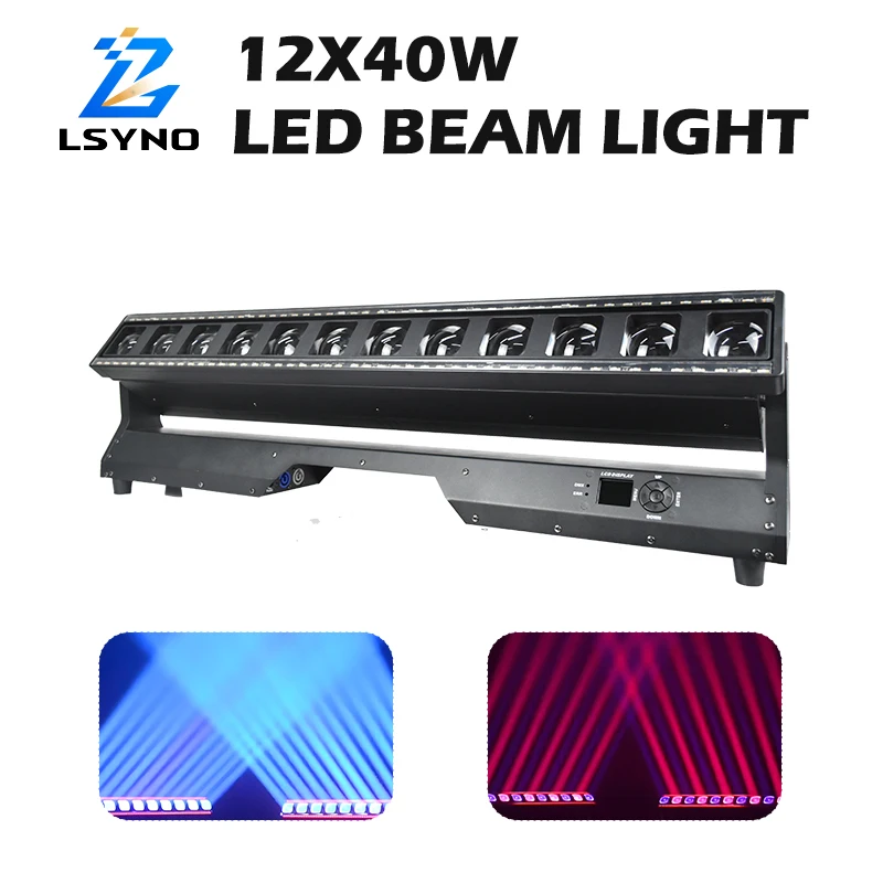 12X40W Moving Head Matrix Light DMX512 Pixel LED Beam Strobe Wash DJ Disco Stage Effect For Bar Club Events