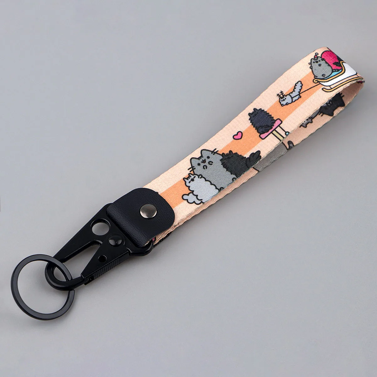 

Cute Chubby Cat Eagle Beak Keychain Short Lanyards Used in Phone Rope Badge Holder USB Pendant Portable Key Lanyard