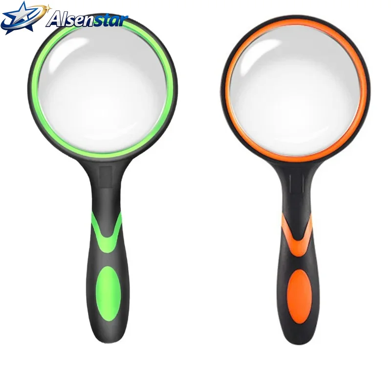 Reading Science NaturalExploration MagnifyingGlass 10x Children's Magnifying Glass Elderly Handheld Reading MagnifyingGlass 50mm