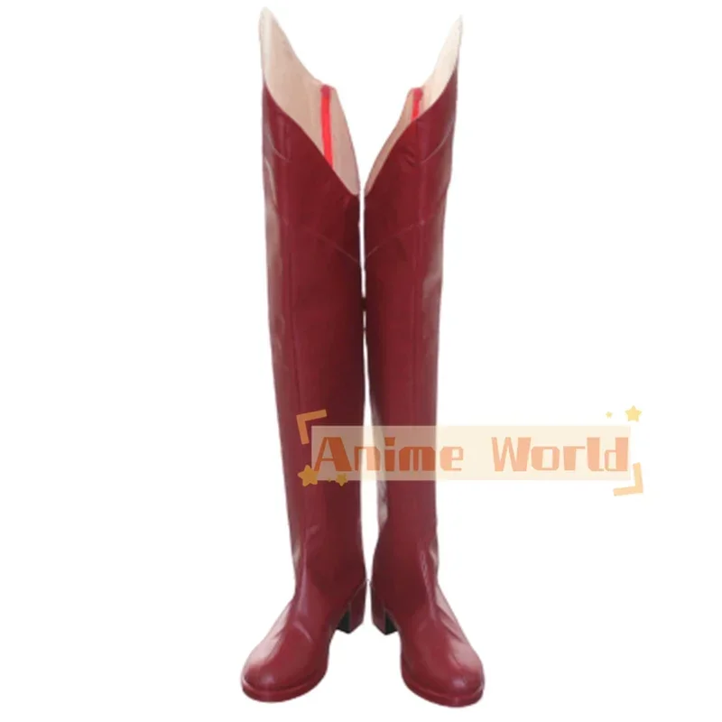 Chaussures de Cosplay de jeu Anne Takamaki, bottes de carnaval d'halloween, accessoires de Cosplay, chaussures en cuir PU sur mesure