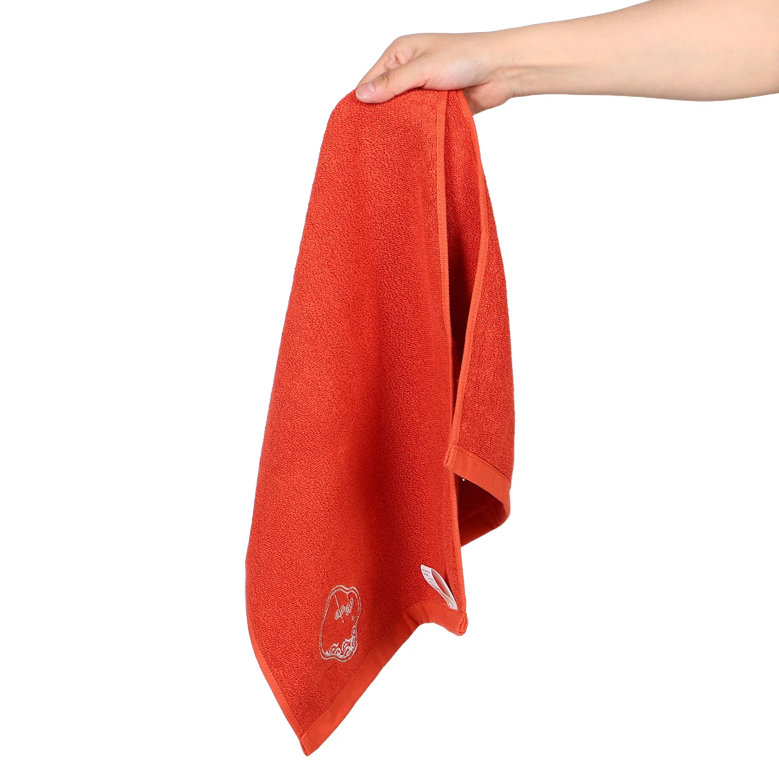 

Red Cotton Towels Chinese Design Soft Absorbent for Bathroom Hotel Spa Gym Travel Use Red Towels Asian Washcloth