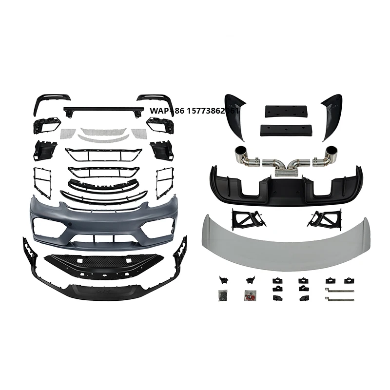 

Car Grille Front Bumper Body Kits Spoiler PP Material Suitability for 2017-2023 Por 718 982 Cayman Boxster