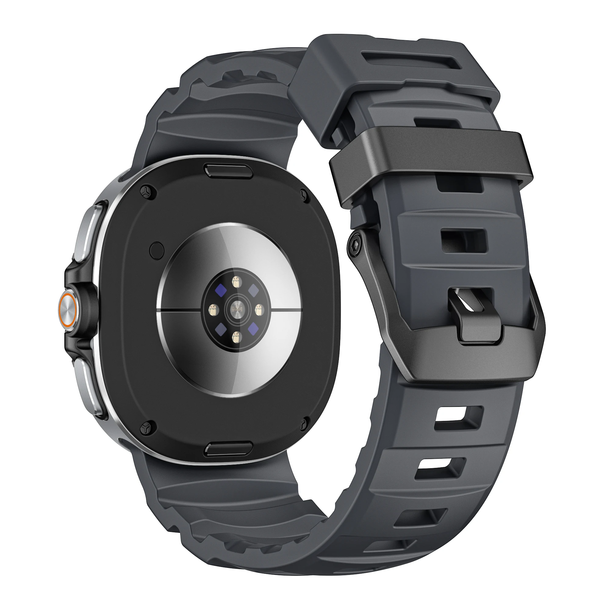 سيليكون الرياضة حزام لساعة سامسونج جالاكسي 8 44/40 مللي متر تنفس سوار معصمه غالاكسي ساعة 8 الكلاسيكية 46 مللي متر الفرقة الأصلية #5