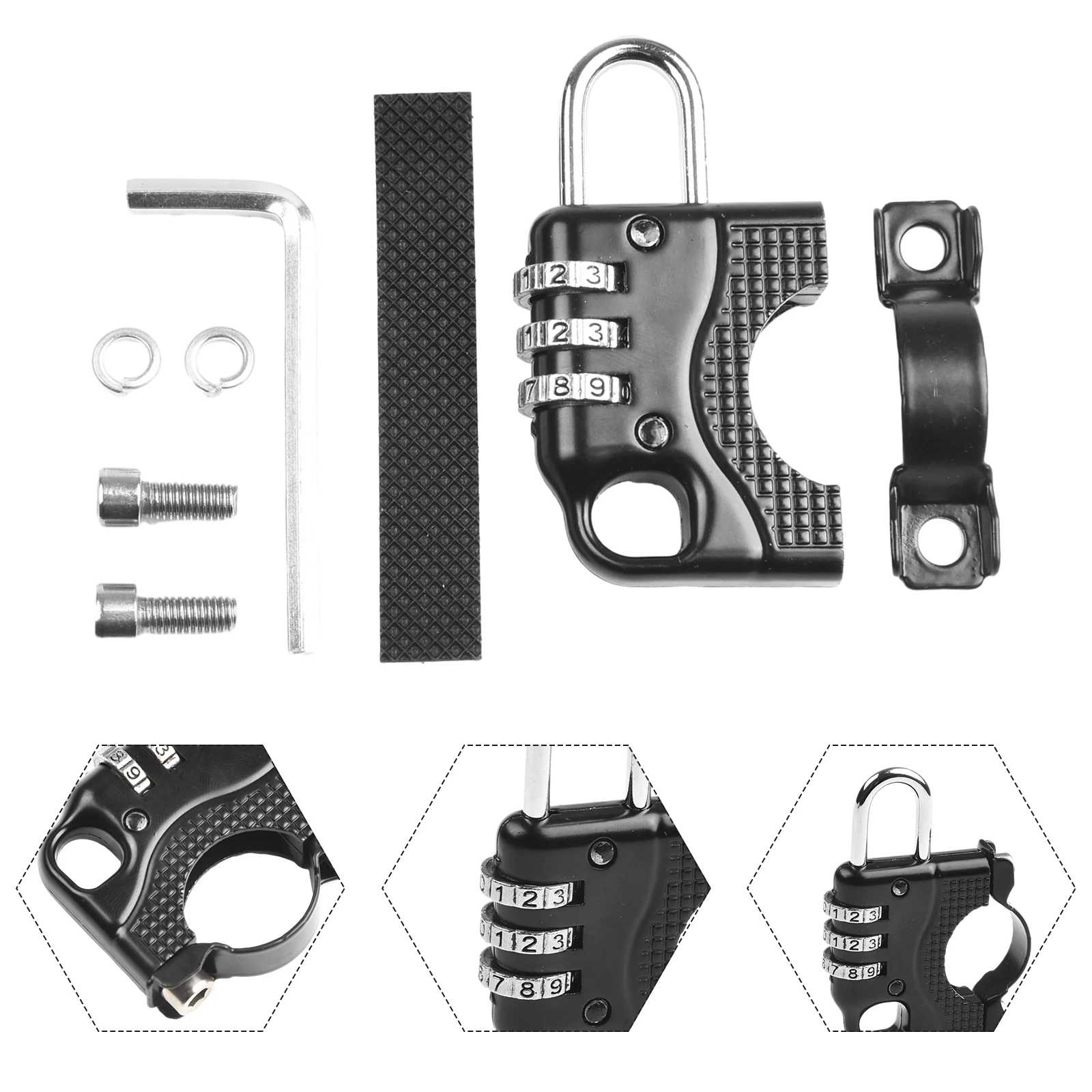 Directly Installed On The Machine Anti Theft Lock Specification Store Suitable Handlebar Diameter Thickened Shackle
