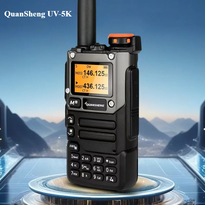 Quansheng-UV-K5walkie talkie professionele, langeafstandsdraadloze telefoon, draadloze frequentie, tweeweg, CB-radio, kamperen