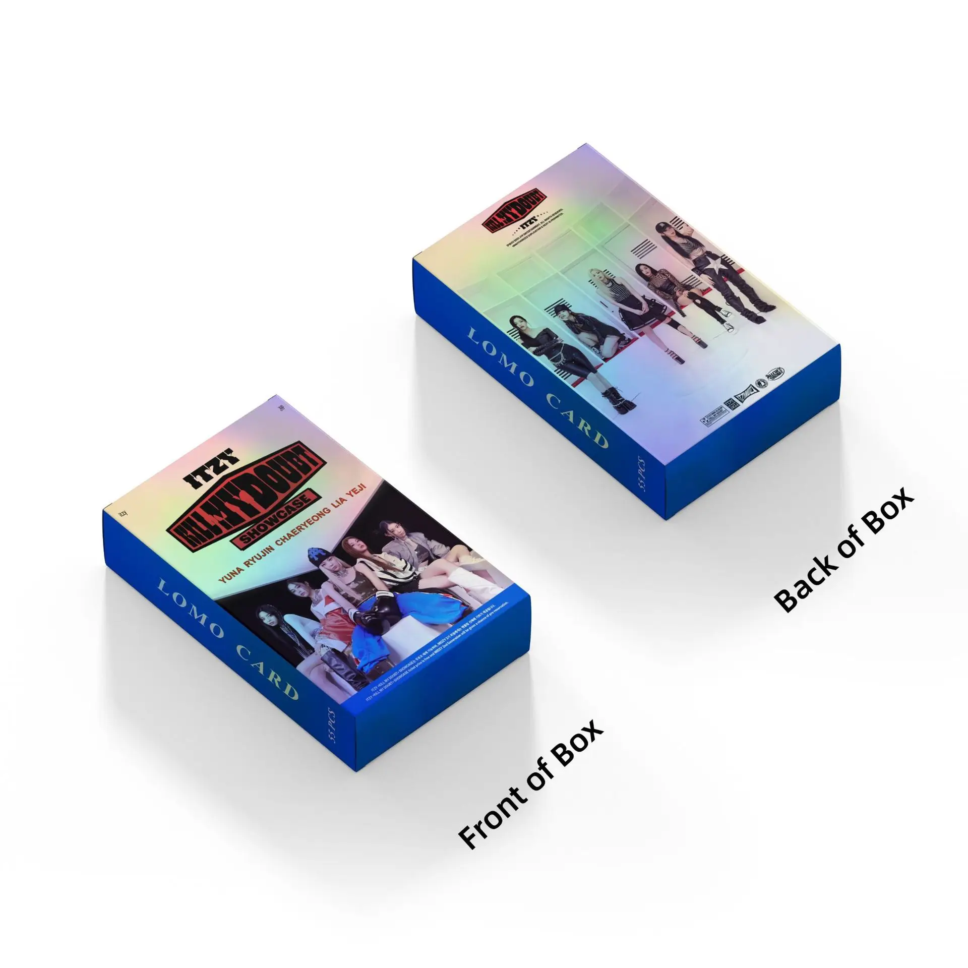 ITZY Kpop Lomo Cartões para Fãs, Kpop Lomo Cartão Postal Coleção Presente, MATAR MEUS Photocards DUBT, GI-DLE Álbum, 55pcs por conjunto