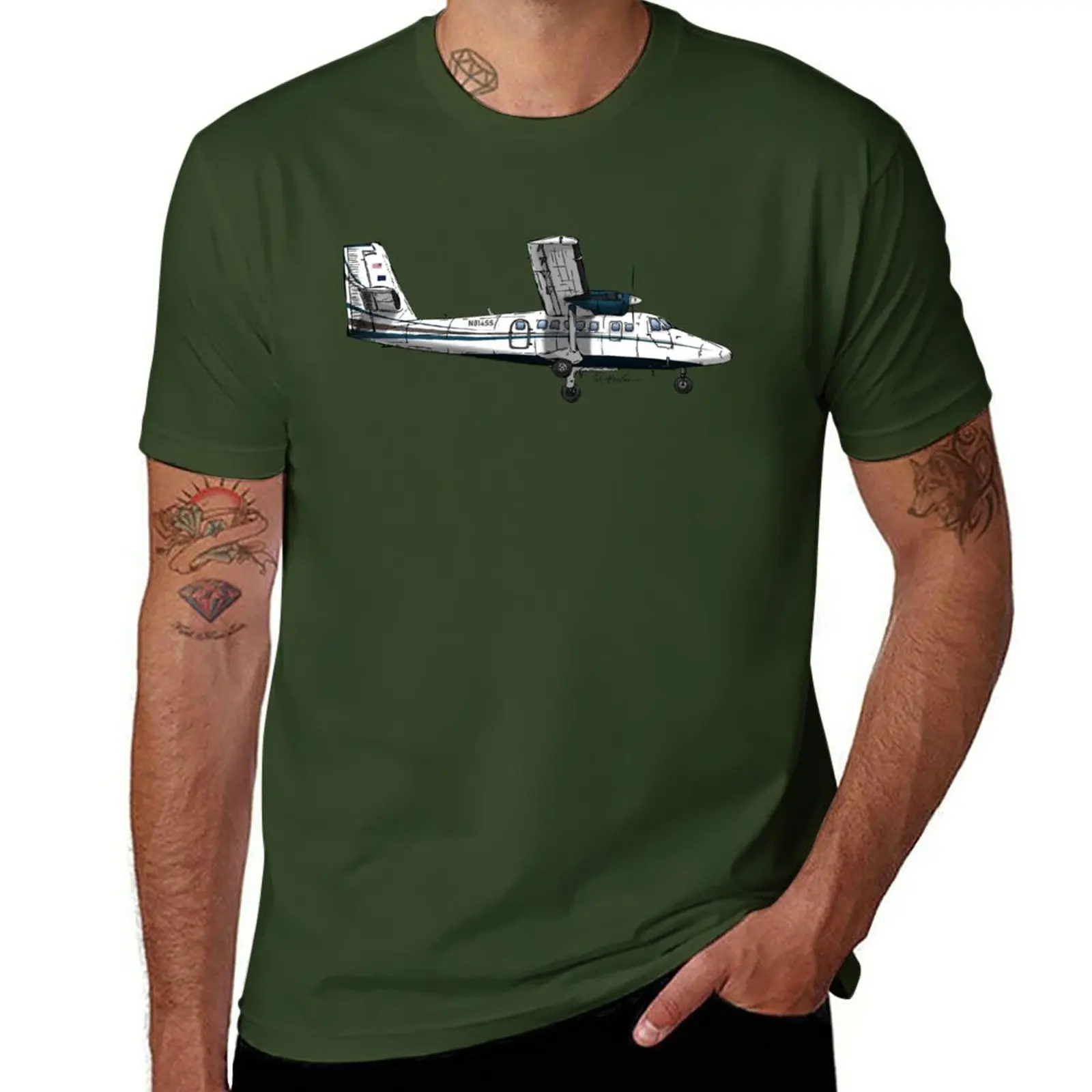 New Twin Otter N814SS T-Shirt oversized t shirts new edition t shirt mens graphic t-shirts anime