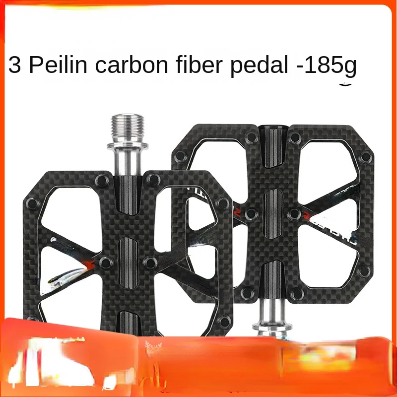 Suitable for Carbon Fiber Pedal Ferry Bicycle 3 Peilin Titanium Shaft Ultra Light Highway Mountain Bicycle Non-Slip Pedal