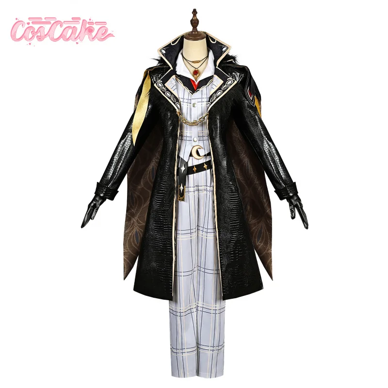 

Identity V Prospector Cosplay Costume Norton Campbell Uniform Hat Glasses Bird of Prey Rings Halloween Party for Women Men Props