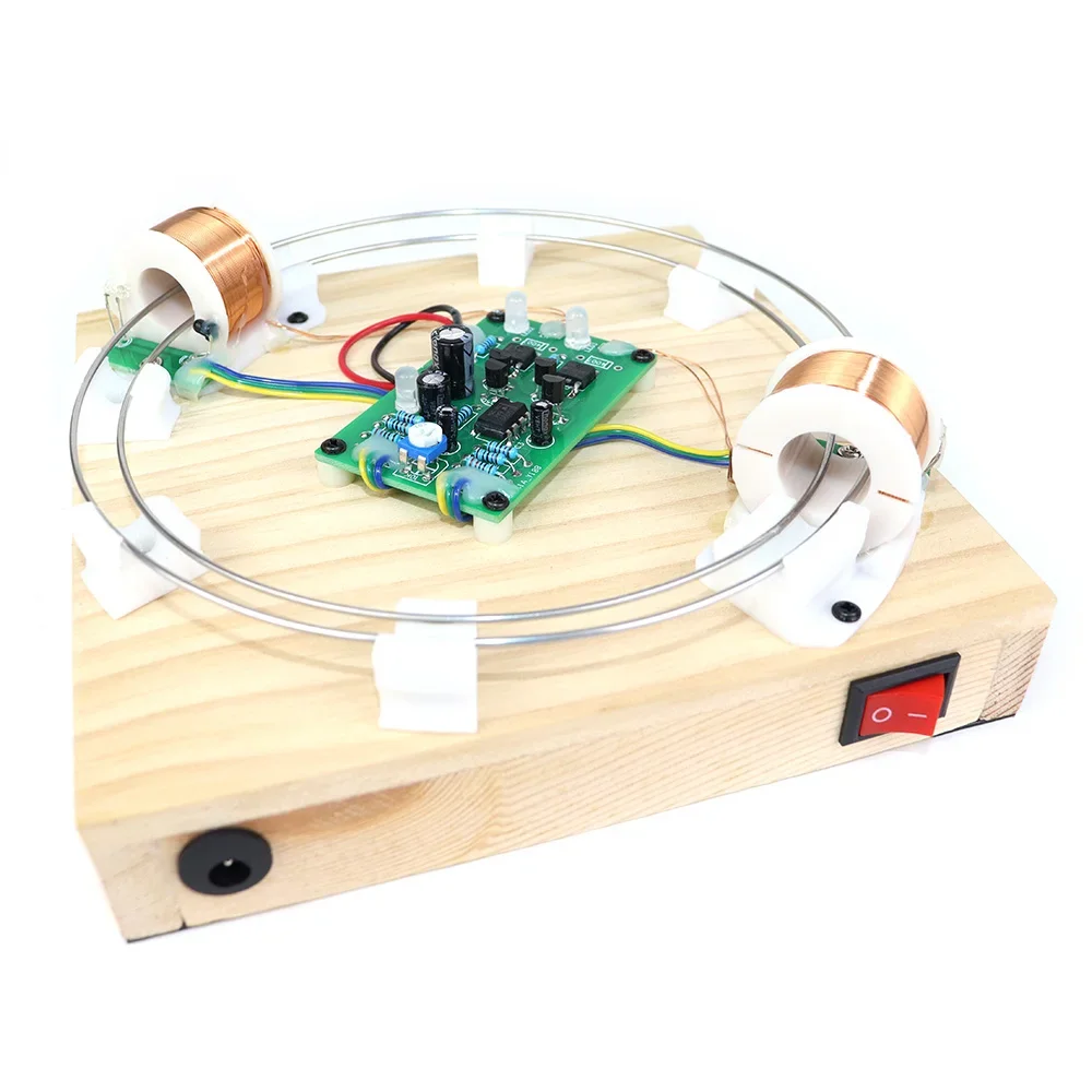 DIY Electromagnetic Accelerator Electromagnetic Induction Iron Ball Ring Motion Magnetic Force Physics Experiment Teaching Model