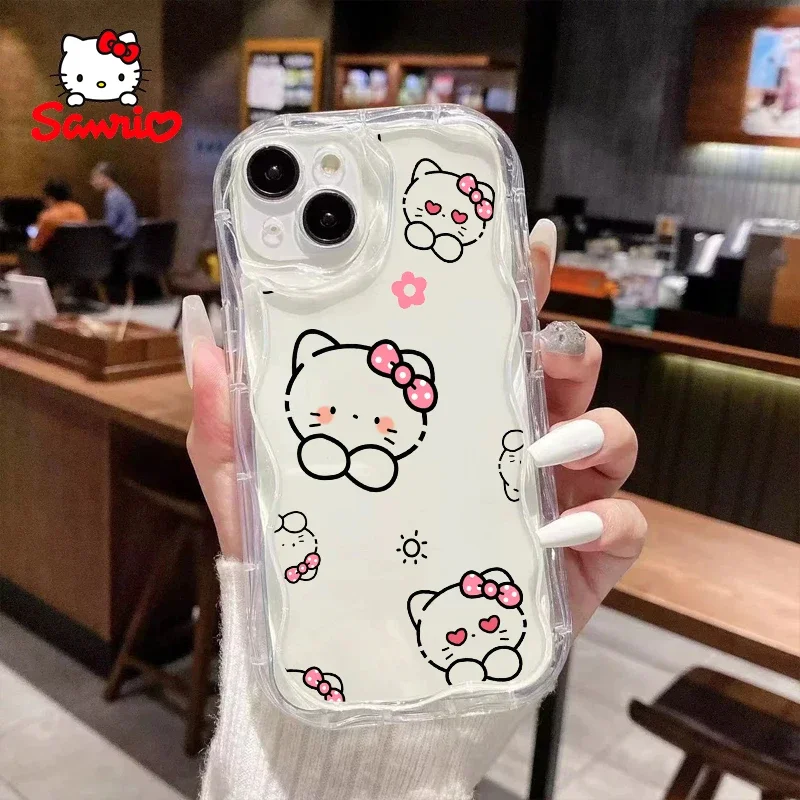 Etui na telefon Cinnamoroll Iphone15 Pro Girls Phone Case Kitty Cat Cartoon dla Iphone Hello Kitty Children's Day Gift