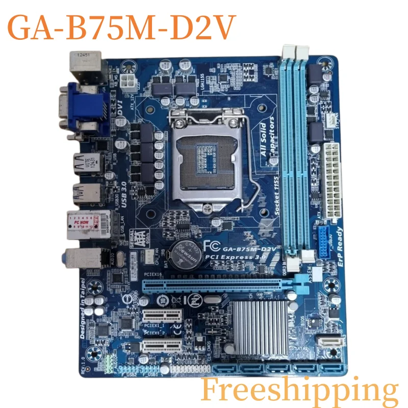 

For Gigabyte GA-B75M-D2V Motherboard LGA1155 DDR3 Mainboard 100% Tested Fully Work