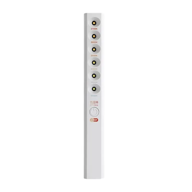 

ABGH-Color Temperature Stick Upgraded 6 Modes Color Temperature Lamp Stick Motion Sensor Infrared Indicator Red And Blue Flashin